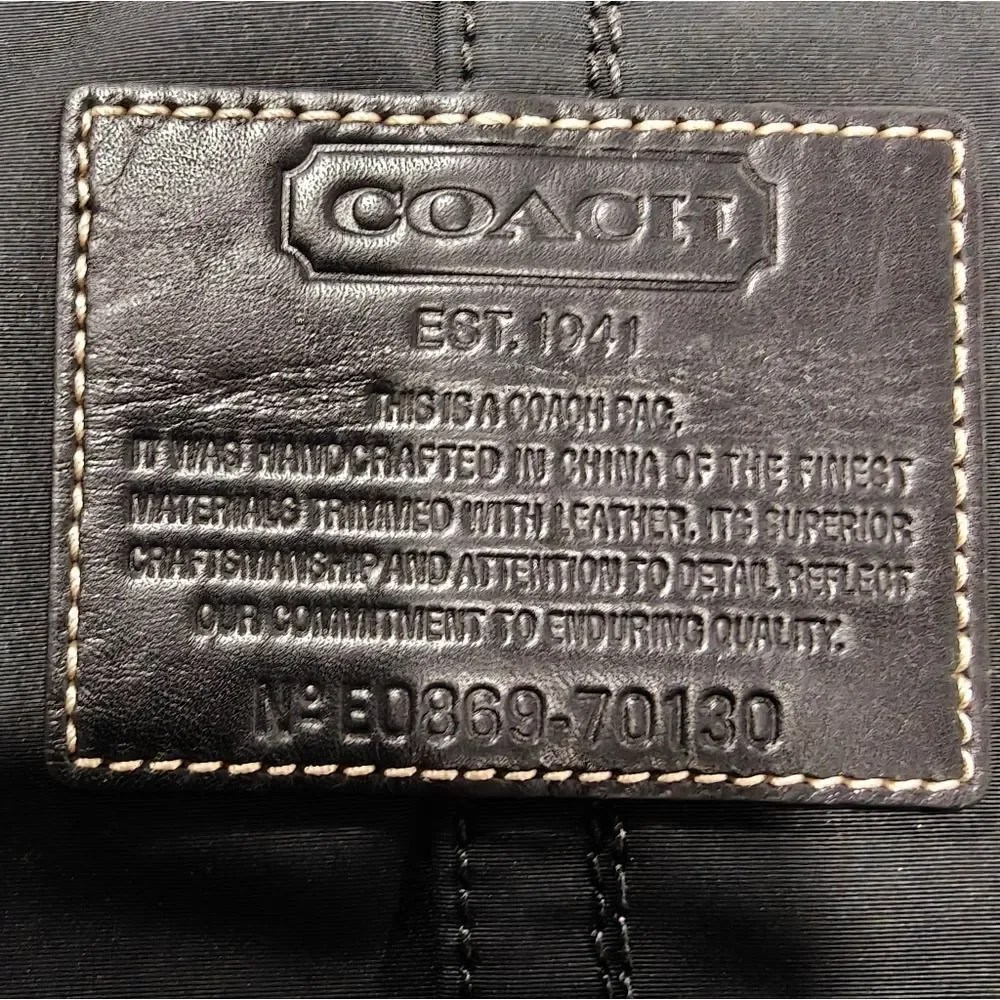 🐢 Coach Slim Nylon Laptop Bag/Zippered Folio